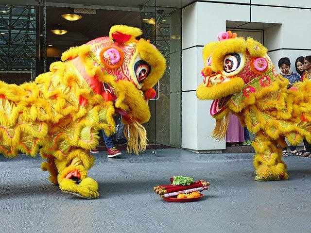 Lunar New Year lion dance