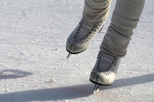 skating outdoors