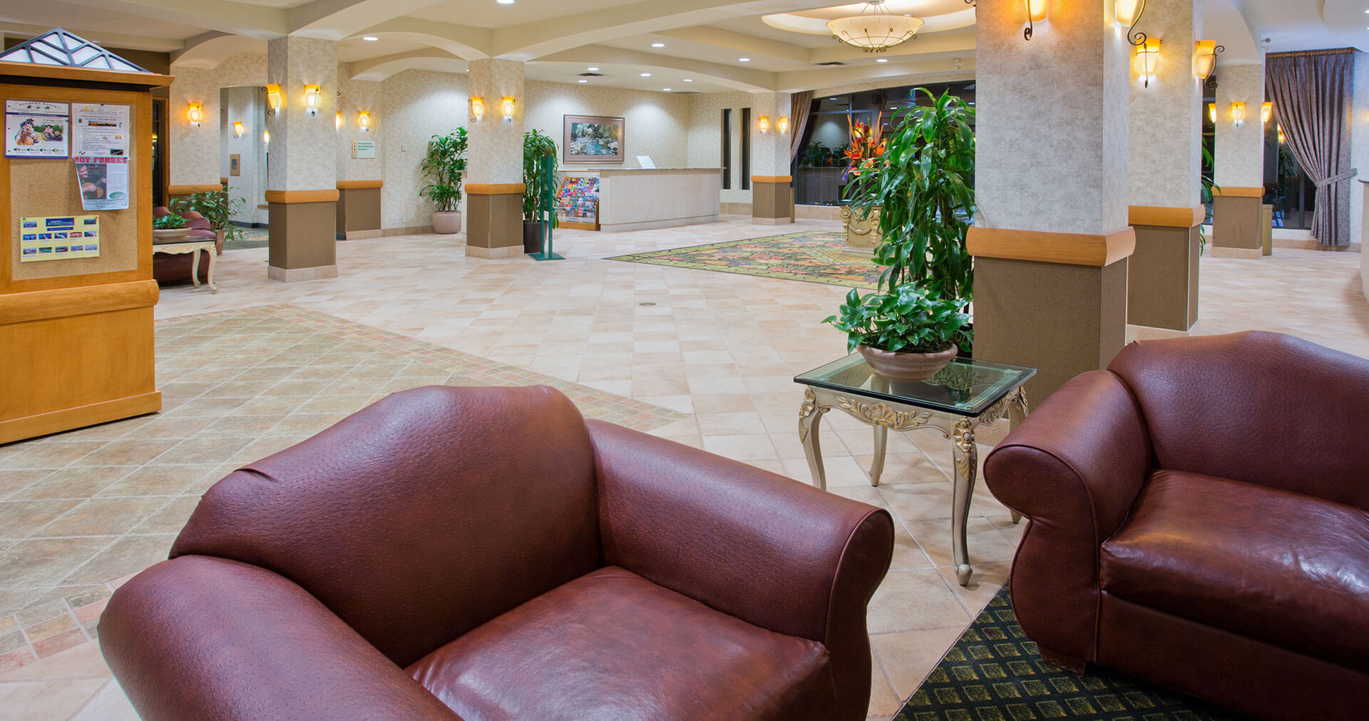 Hotel lobby of the Holiday Inn North Vancouver