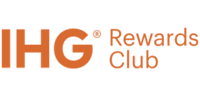 Red, orange, black and grey IHG Rewards Club small sized logo
