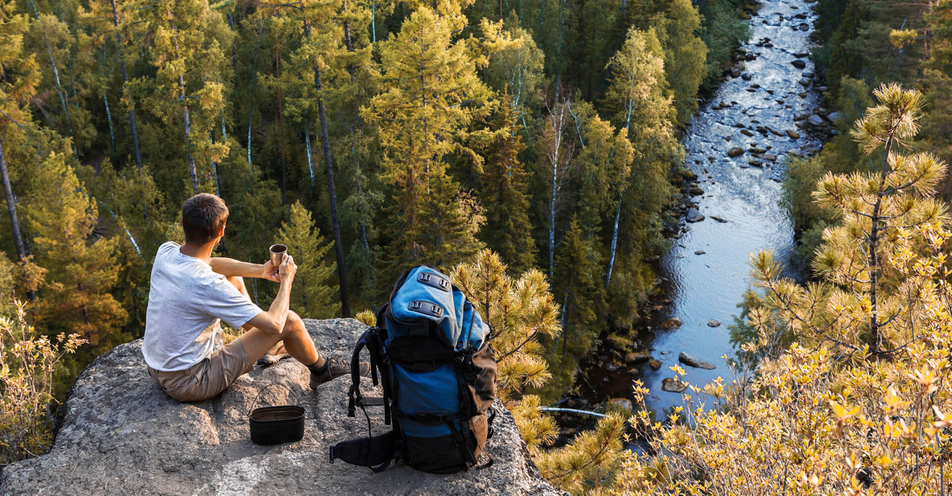 People overlooking scenic views of trees and rivers in North Vancouver